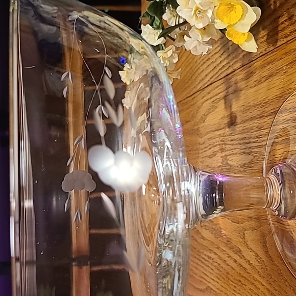 Princess House Heritage Compote Serving Centerpiece Bowl - Picture 3 of 8